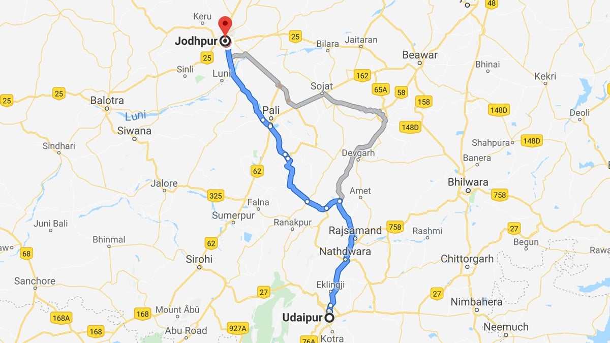 De Udaipur à Jodhpur en voiture